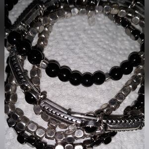 3PC Mix Beads Stretch Bracelet NEW